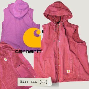 WOMEN'S WASHED DUCK HOODED INSULATED VEST